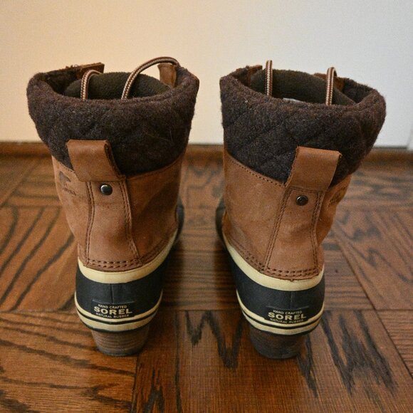 Sorel Women’s Insulated Duck Boots with Heel – Brown/Black – Size 10.5M - Picture 8 of 12